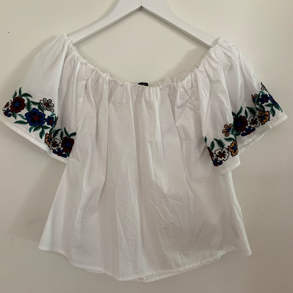 TOPSHOP Off the Shoulder Blouse